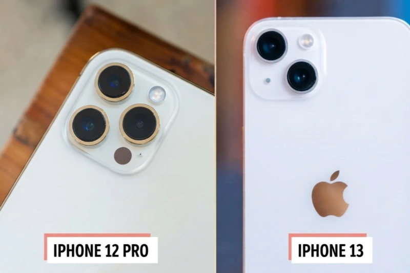 Về camera: iPhone 12 Pro có camera tele còn iPhone 13 quay phim điện ảnh tốt hơn