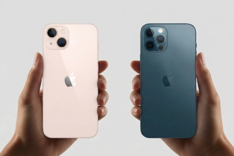 Về thiết kế: iPhone 13 trẻ trung hơn còn iPhone 12 Pro sang trọng