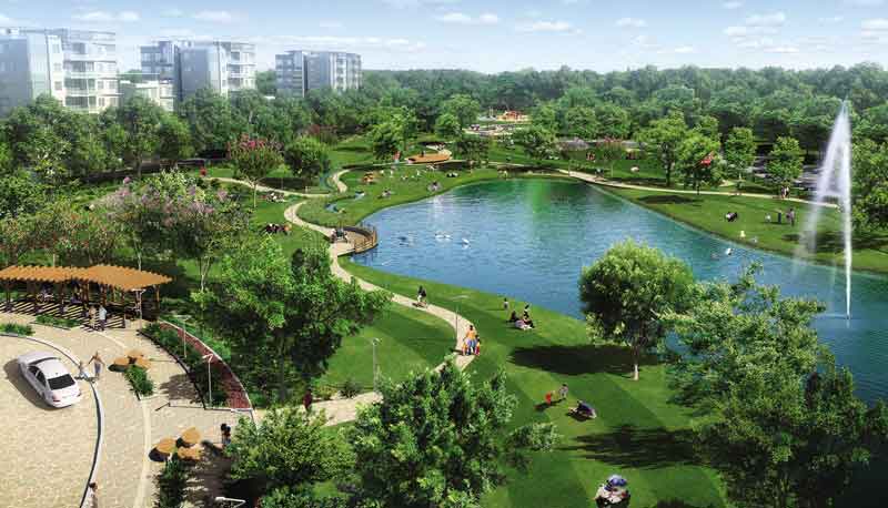 Không gian xanh tại Celadon City quận Tân Phú
