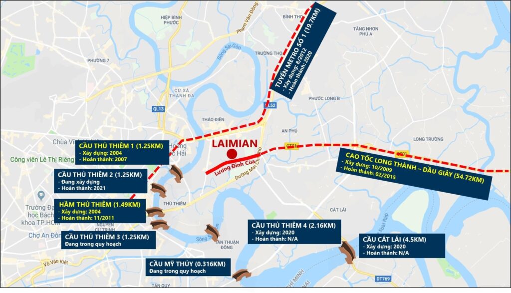 bản đồ vị trí dự án Laimian City