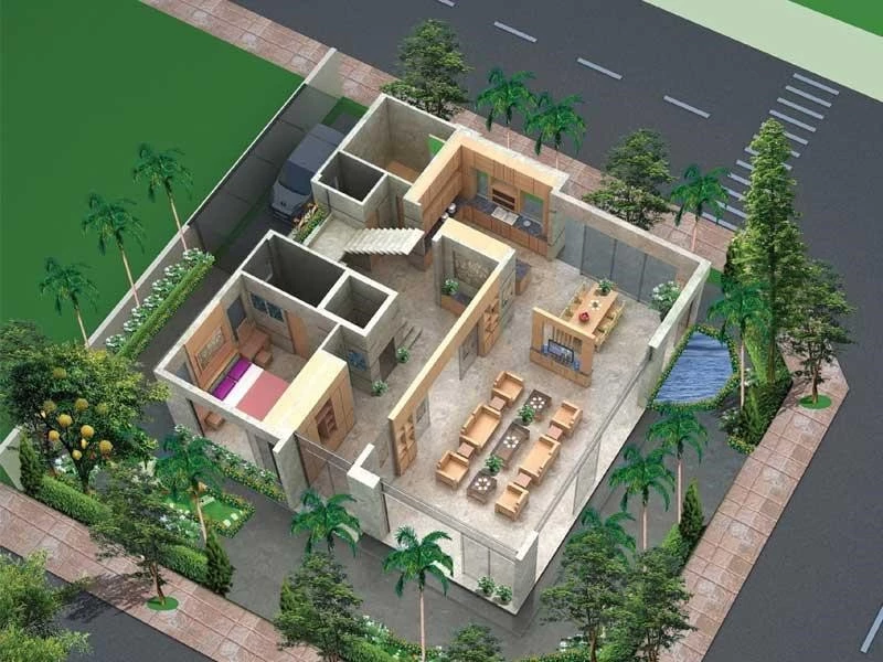 Quan sát hình dáng đất để nhận biết đâu là một thế đất đẹp, từ đó xác định vị trí xây nhà 