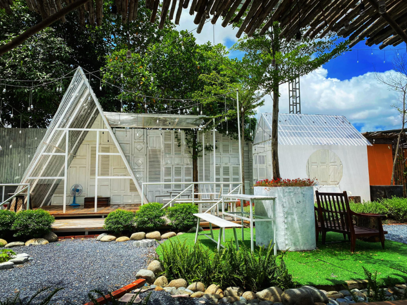 cafe củ chi đẹp, không gian thoáng đãng