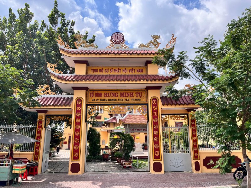 Chùa Quận 6 nổi bật với không gian thanh tịnh, yên bình