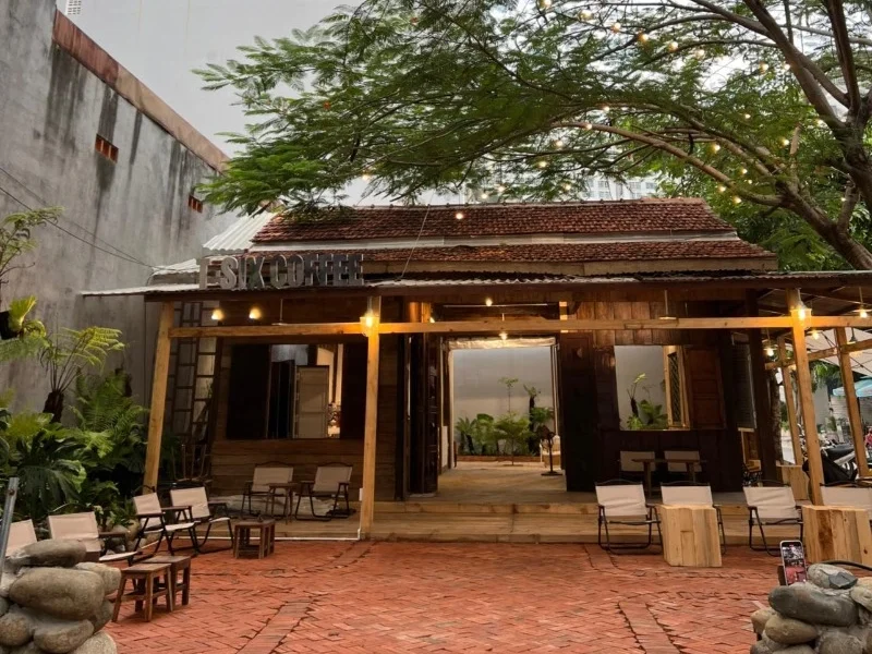 cafe nhà bè không gian nổi bật