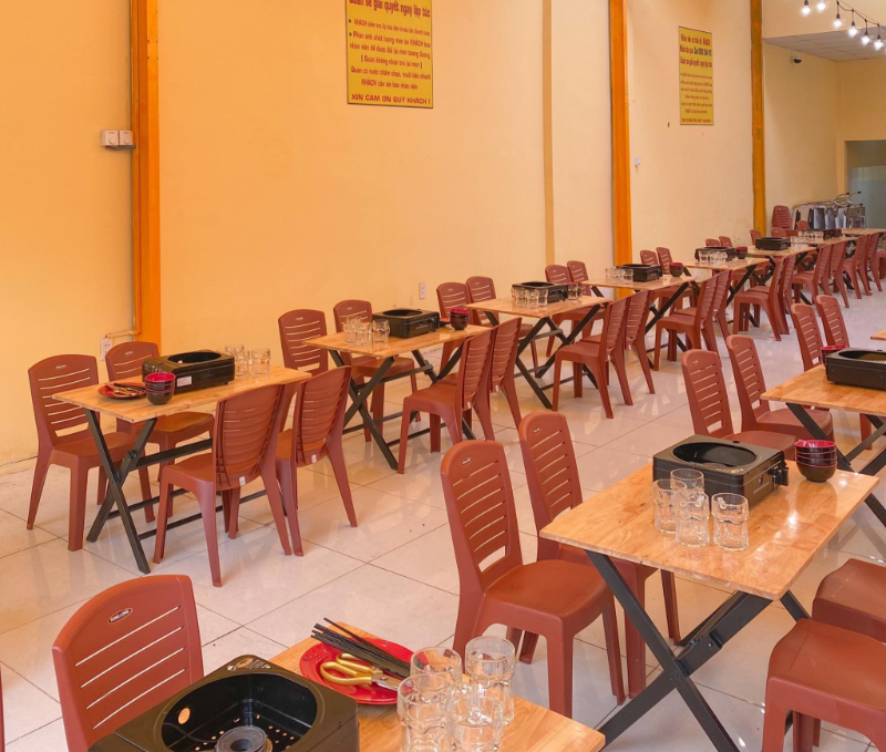 Quán nướng Quận 11 có không gian rộng, món nướng hấp dẫn