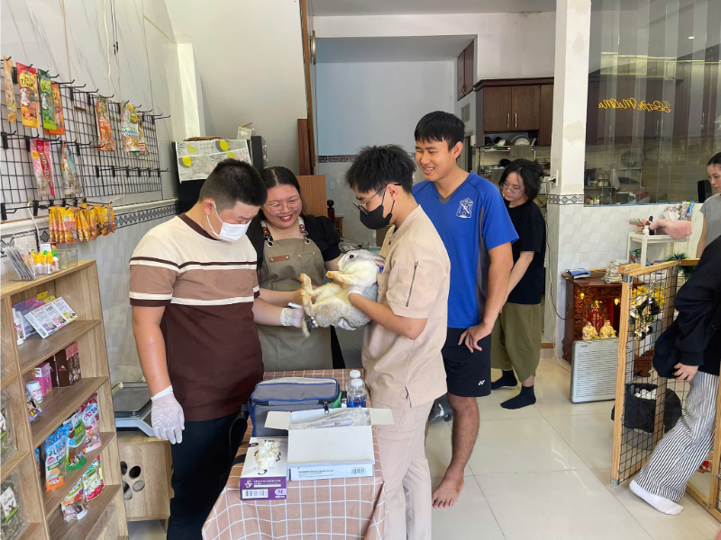 Phòng khám thú y Tân Phú nổi bật với không gian ấm cúng, đội ngũ bác sĩ giàu kinh nghiệm