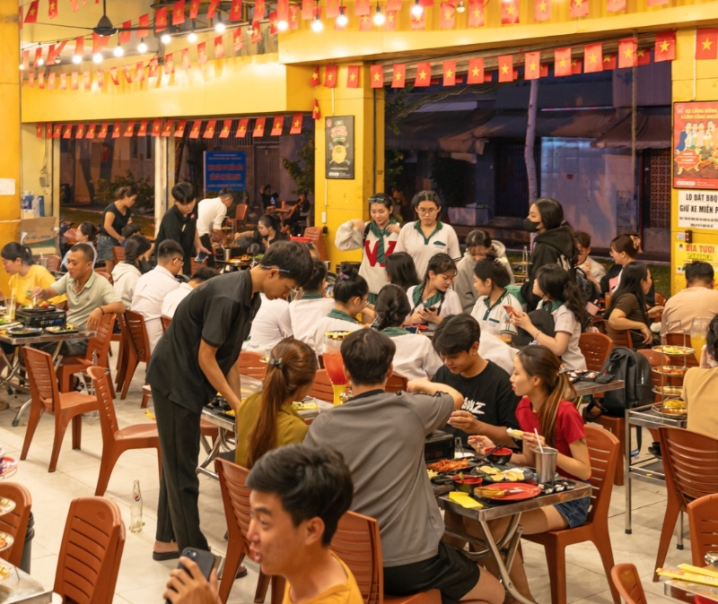 Quán nướng Quận 5 có không gian thoáng mát