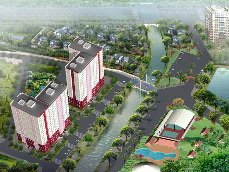 Phối cảnh chung cư Mỹ Phước