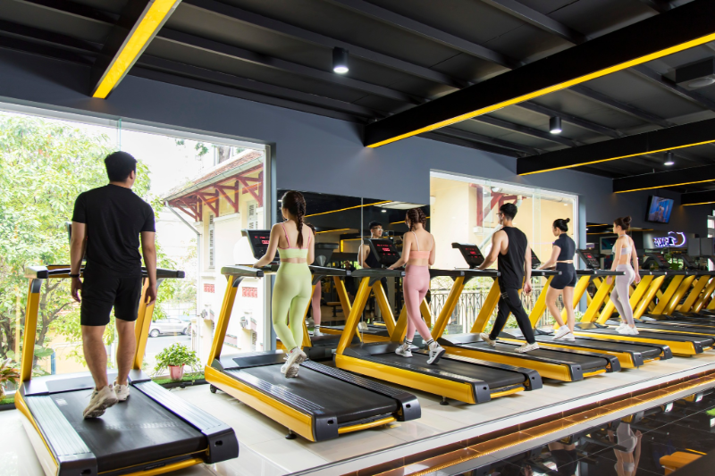 Phòng gym Quận 3 ghi điểm với không gian mở, thoáng mát