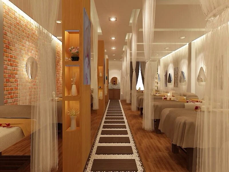 Spa Quận 1 có thiết kế không gian kết hợp giữa hiện đại và truyền thống
