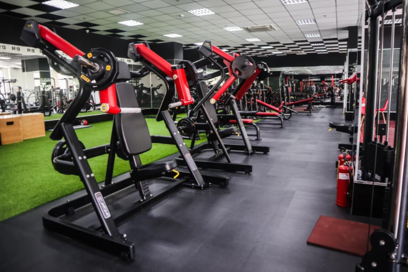 Phòng gym Thủ Đức có không gian rộng rãi và thoáng đãng