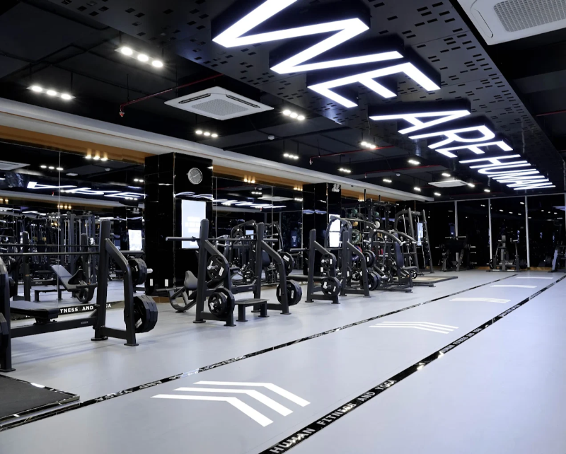Phòng gym Quận 5 có không gian hiện đại, rộng rãi