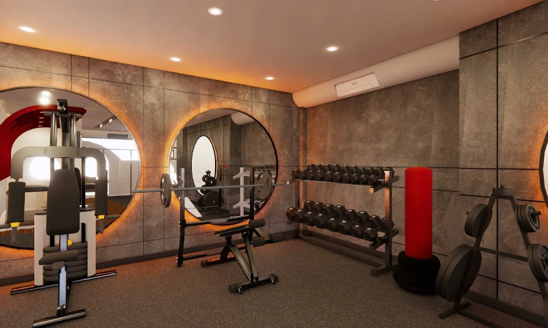 Phòng gym Quận 4 có không gian yên tĩnh, riêng tư