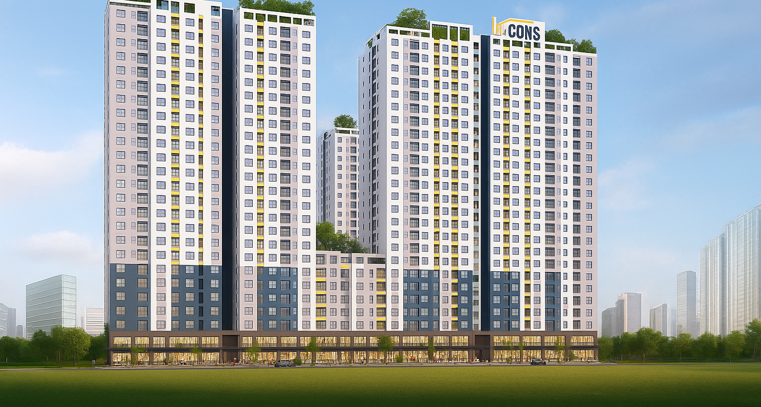 Phối cảnh tổng thể dự án Bcons Garden Dĩ An