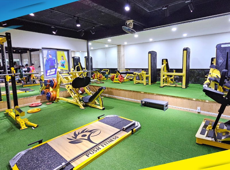 Phòng gym Phú Nhuận có dàn thiết bị được đầu tư đồng bộ, đạt chuẩn quốc tế