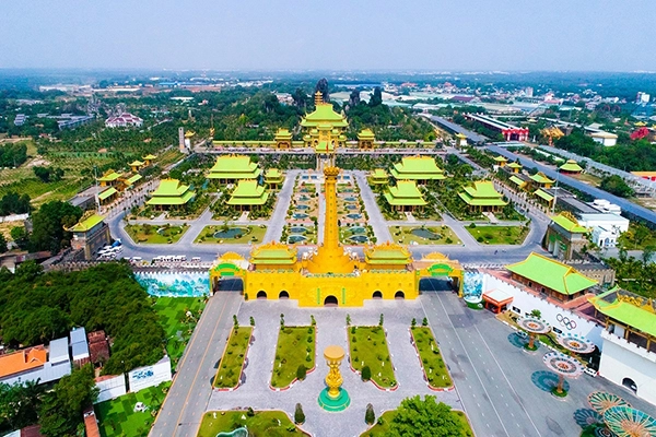 Du lịch gần Sài Gòn – toàn cảnh Khu du lịch Đại Nam hoành tráng nhìn từ trên cao