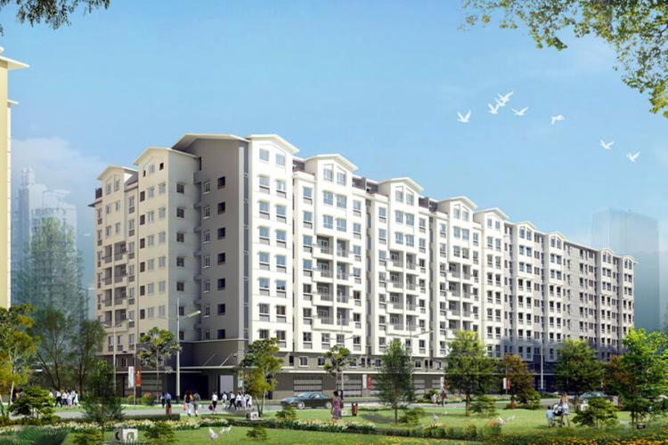 Toàn cảnh chung cư EHome 3 quận Bình Tân