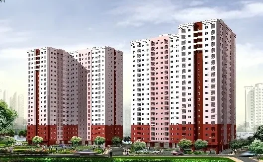 Tổng quan bên ngoài của Chung cư Mỹ Đức tại quận Bình Thạnh