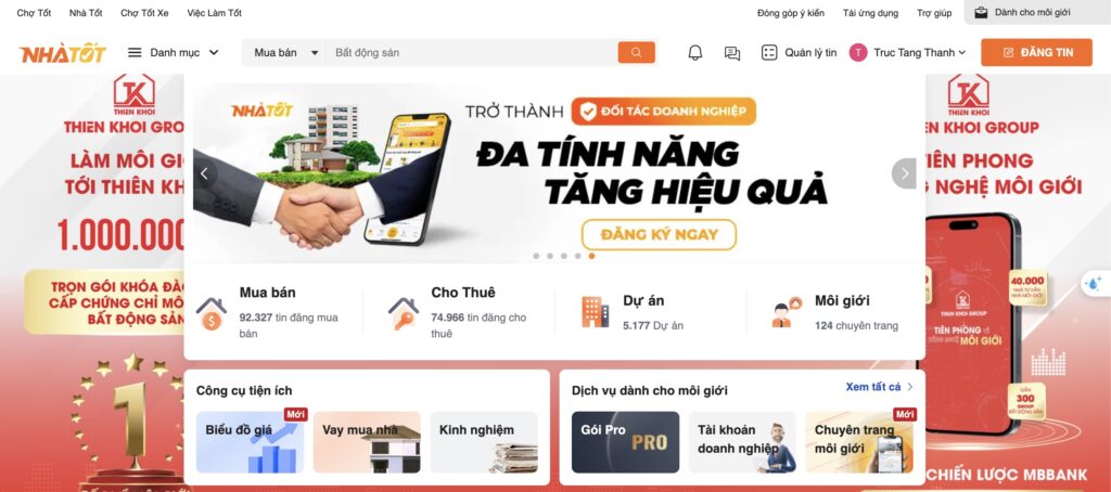 Hãy truy cập Nhà Tốt để khám phá hàng ngàn tin đăng bất động sản thật, trực tiếp và được cập nhật mỗi ngày.
