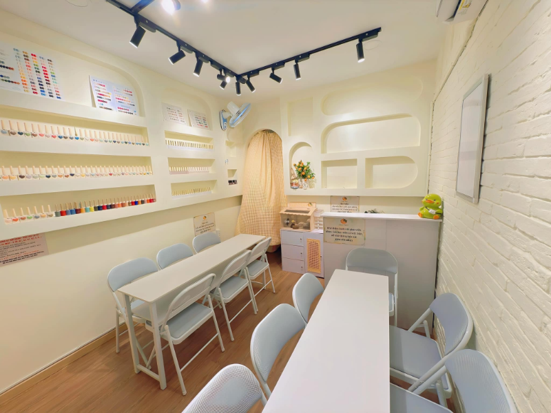 Tiệm nail Gò Vấp có không gian hiện đại, thư giãn