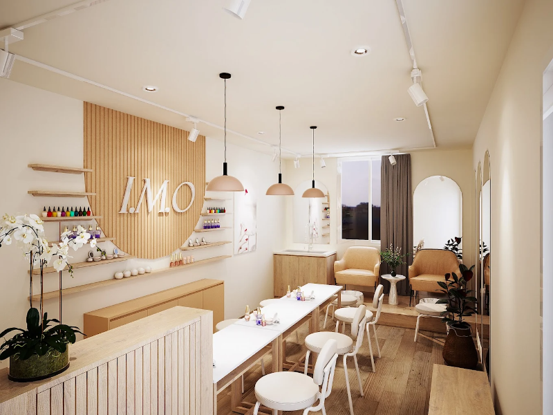 Tiệm nail Quận 2 có Không gian sang trọng, hiện đại