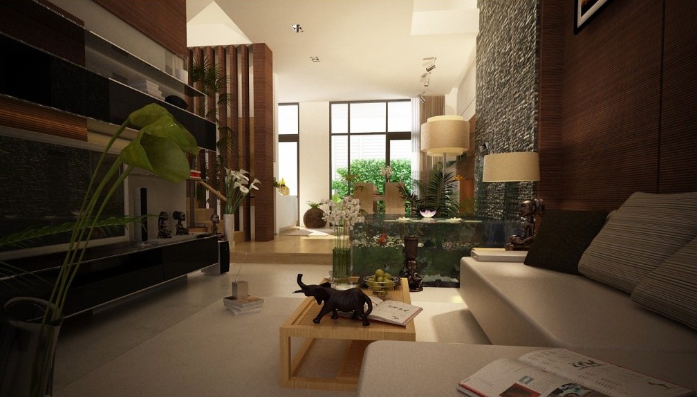 Phòng khách căn hộ Topia Garden Khang Điền