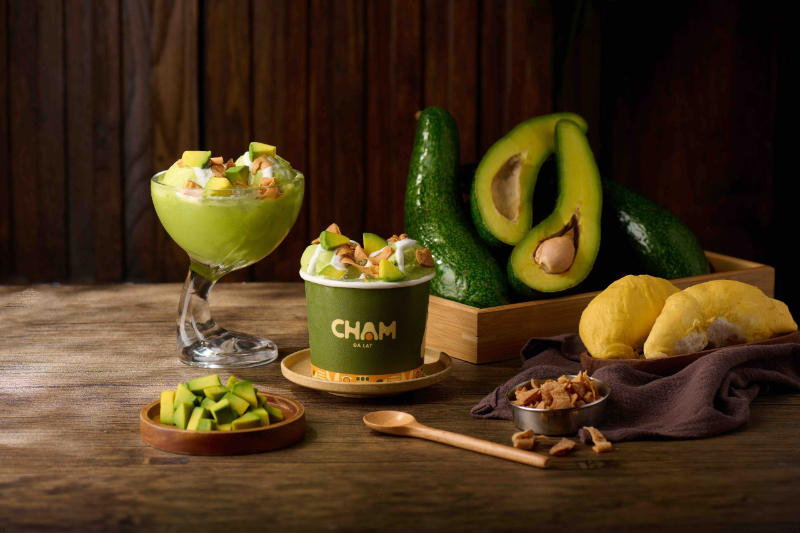 Kem bơ Đà Lạt tại quán Chạm