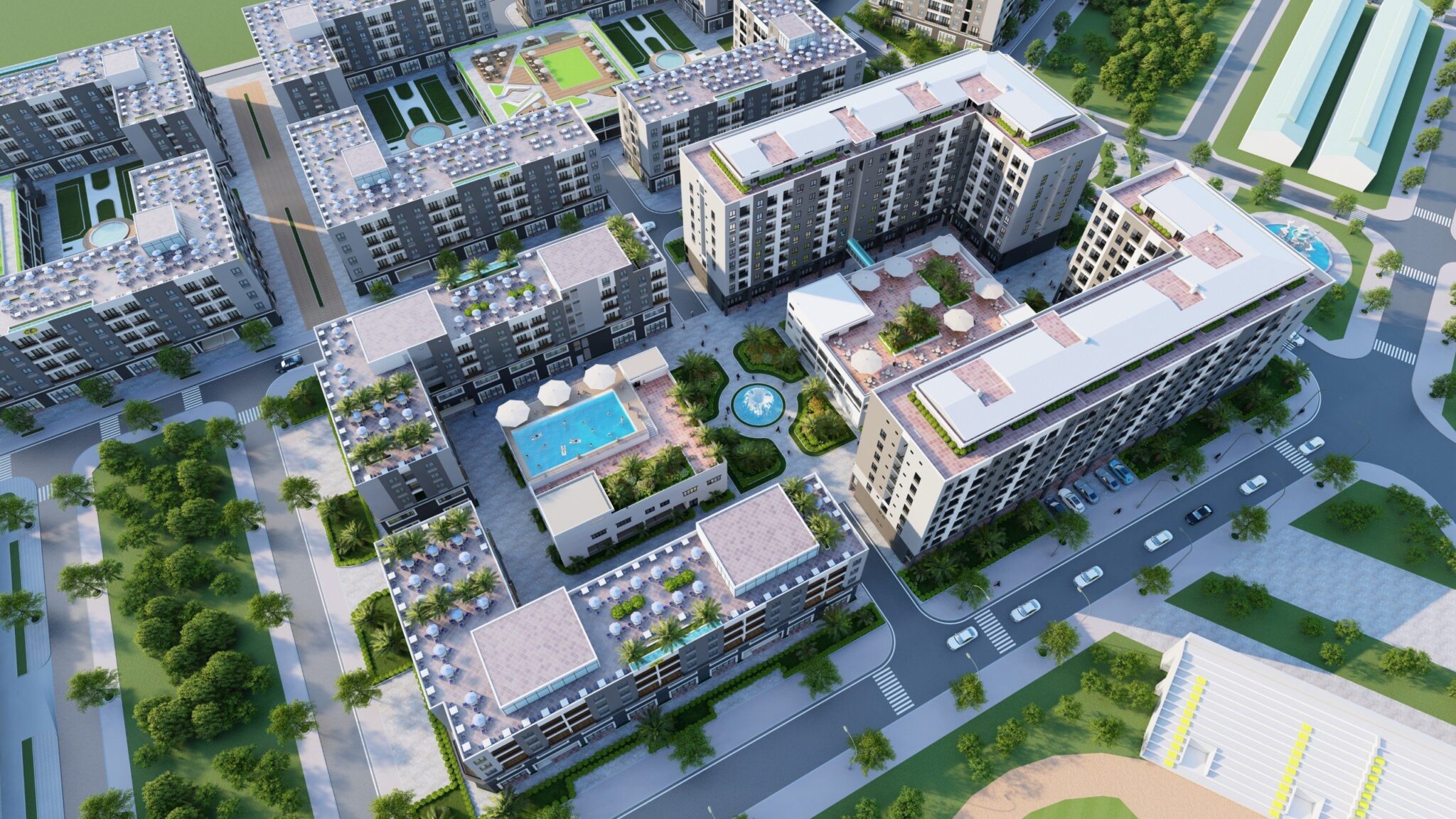 Không gian sống tại chung cư HQC Tân Hương