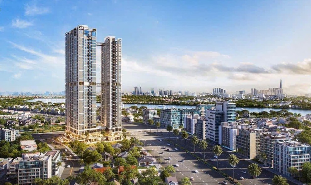Phối cảnh tổng thể dự án căn hộ The Emerald 68 Thuận An