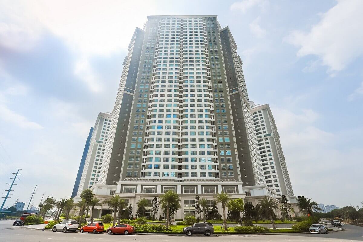 Toàn cảnh chung cư IA20 Ciputra trong khu đô thị Nam Thăng Long