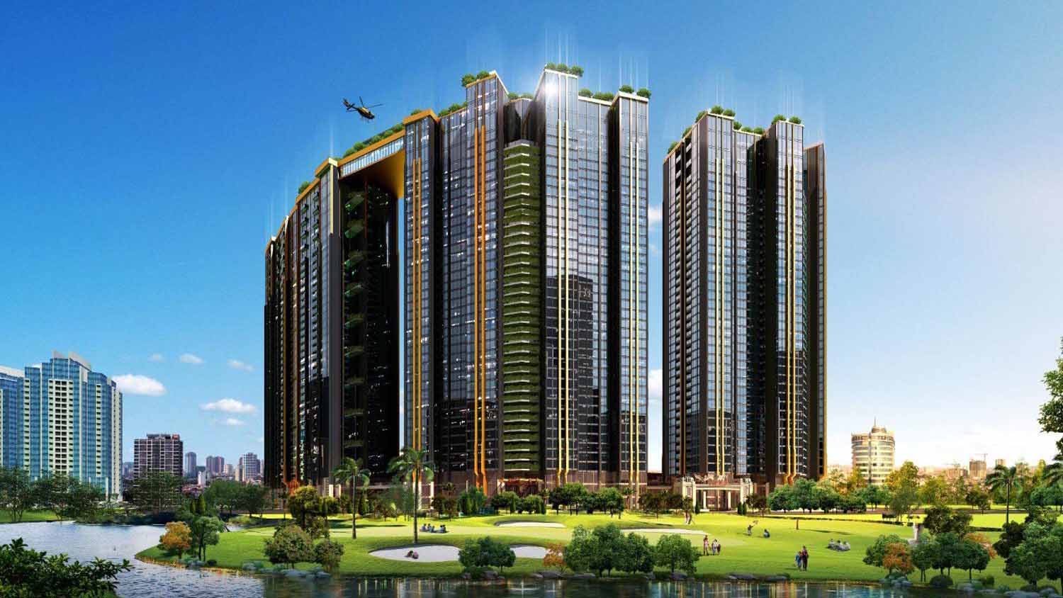 Kiến trúc dát vàng của Sunshine City