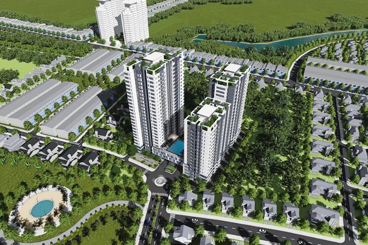 Toàn cảnh chung cư Hưng Phát Silver Star, Nhà Bè