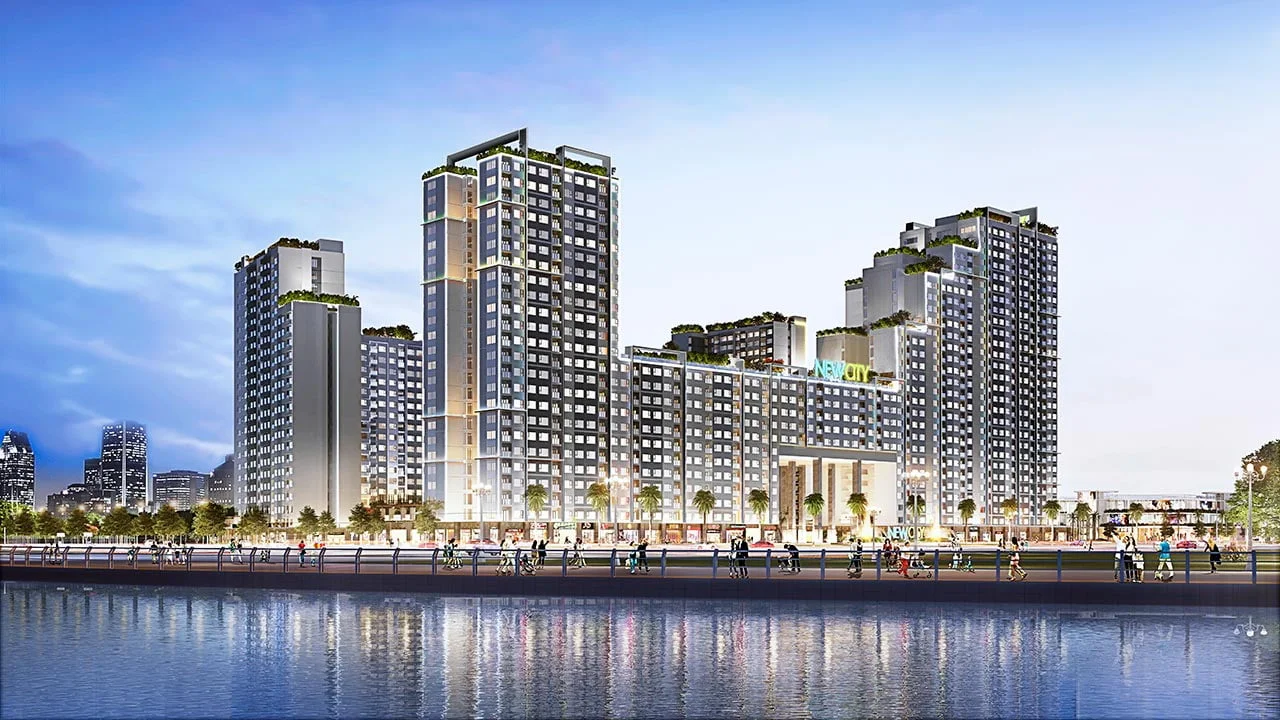 Toàn cảnh khu căn hộ New City Thủ Thiêm tại vị trí đắc địa