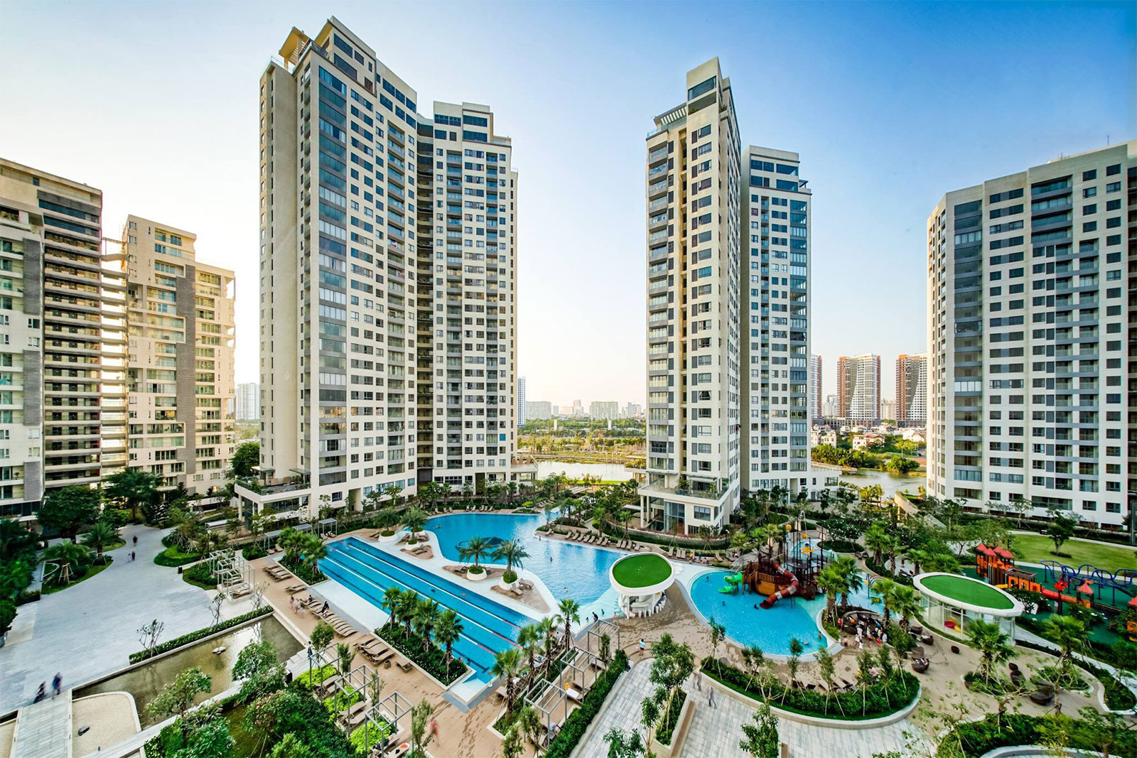Toàn cảnh Đảo Kim Cương - Diamond Island Quận 2 nhìn từ trên cao