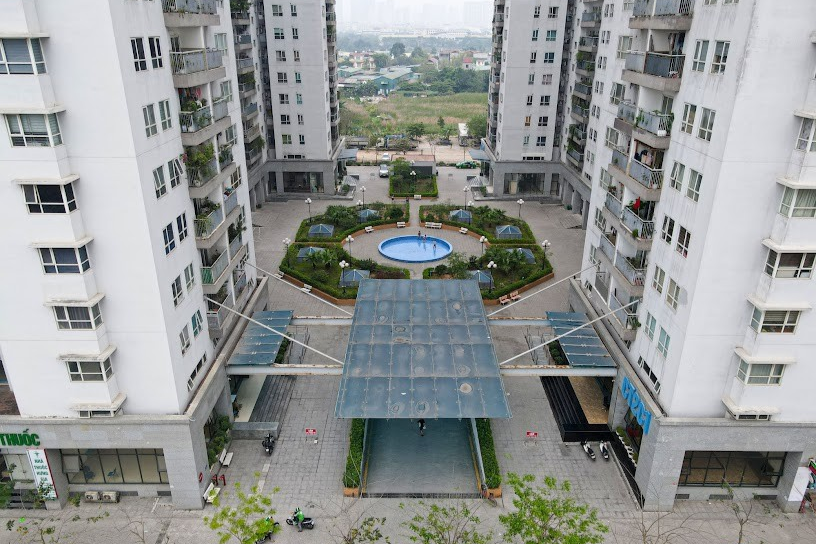 Khu vực xung quanh chung cư CT2A CT2B Xuân Phương