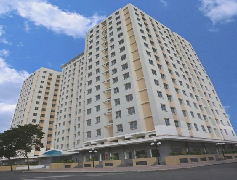 Không gian bên trong một căn hộ đã được cải tạo tại Cao Ốc B Ngô Gia Tự