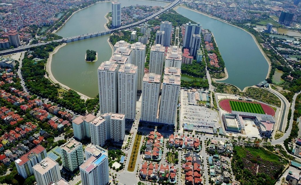 Toàn cảnh khu chung cư HH2 Linh Đàm, Hoàng Mai, Hà Nội