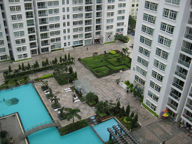 Không gian sống xanh tại chung cư Phú Hoàng Anh