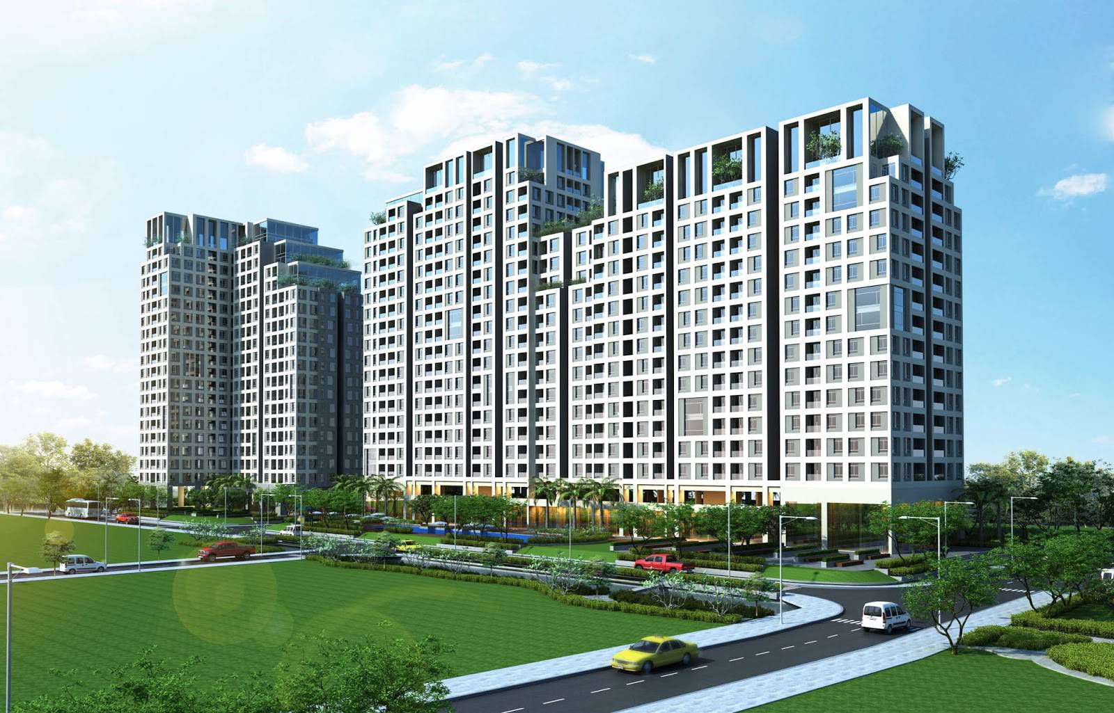Không gian sống và nội thất bên trong căn hộ Opal Riverside