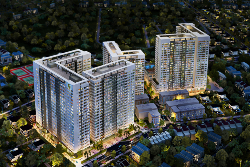 Tiện ích hồ bơi tại chung cư Golden Mansion