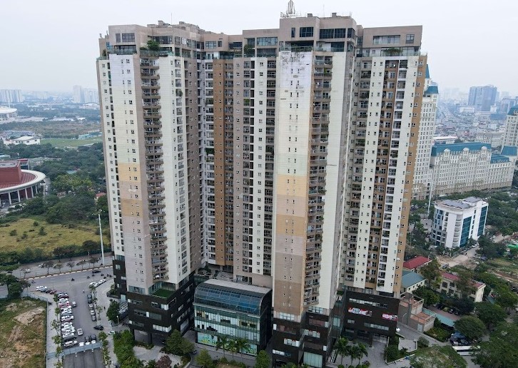 Phối cảnh chung cư Golden Palace Mễ Trì