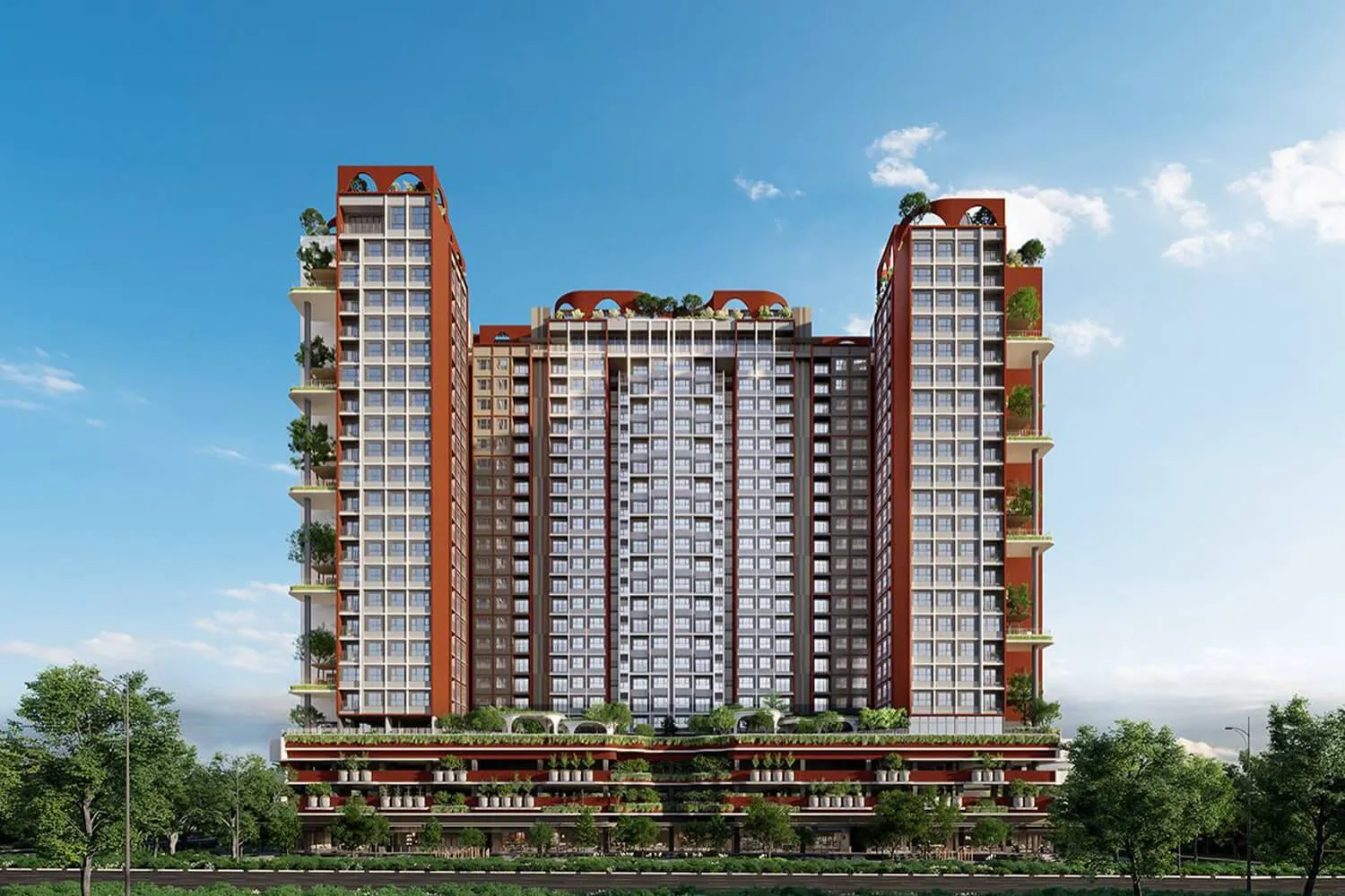 Phối cảnh toàn cảnh dự án Orchard Heights Sycamore Bình Dương