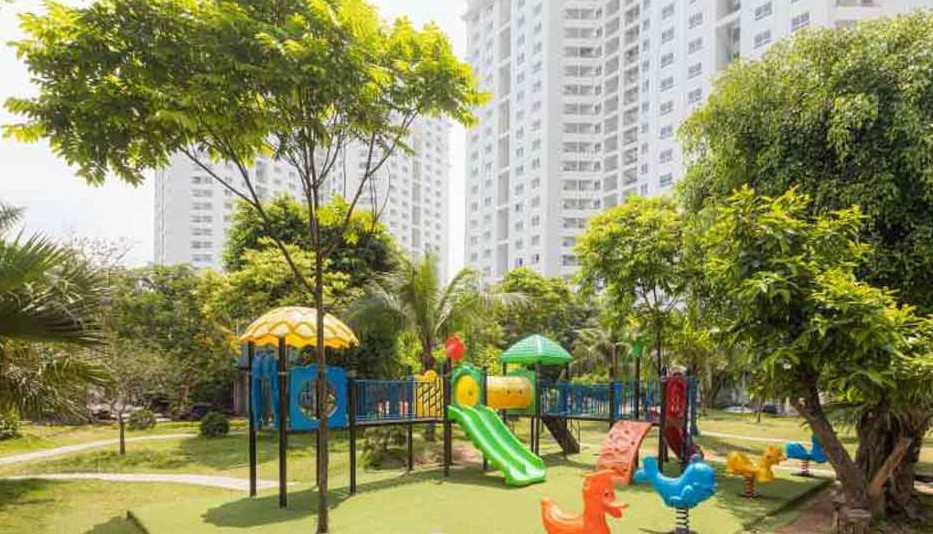 Không gian xanh và tiện ích tại chung cư Tecco Green Nest