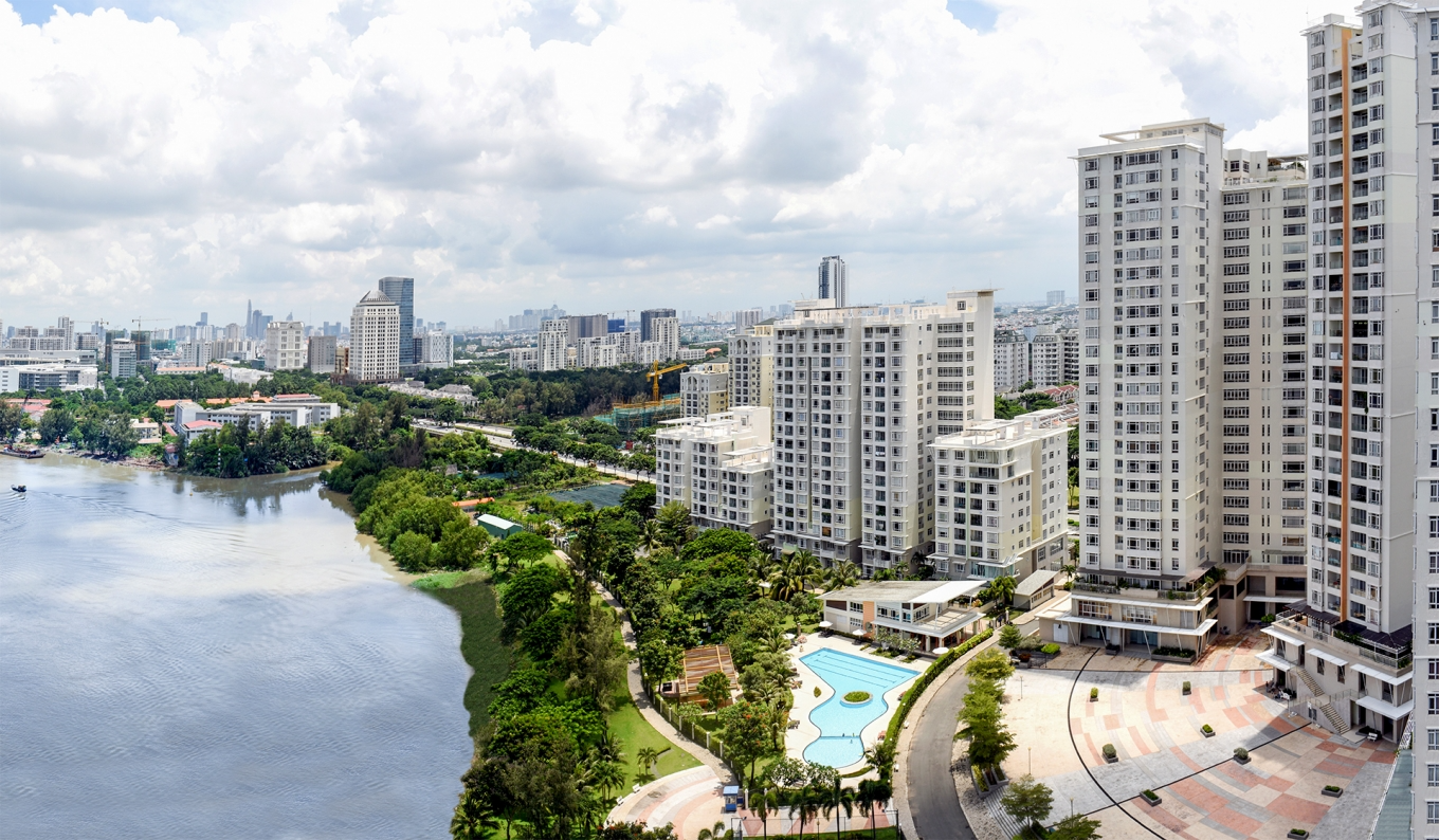 Nội thất sang trọng và không gian sống đẳng cấp tại Riverside Residence