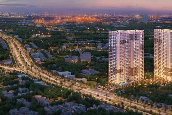 Khu vực xung quanh chung cư Opal Boulevard Dĩ An