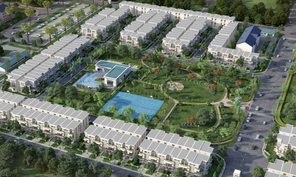 Khu nhà phố Lovera Park Bình Chánh với không gian xanh