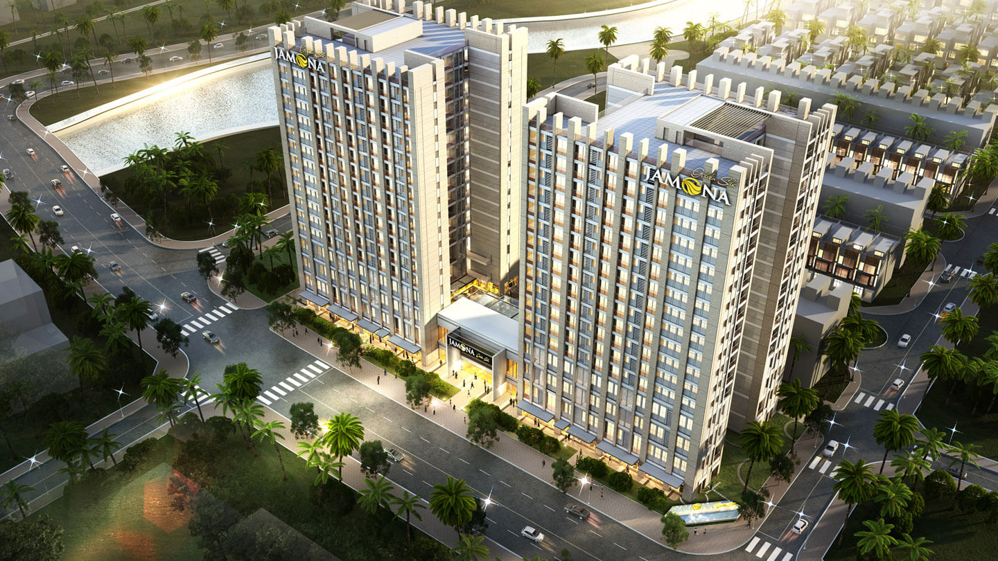 Phối cảnh tổng thể 2 tòa tháp căn hộ Jamona Heights, Quận 7