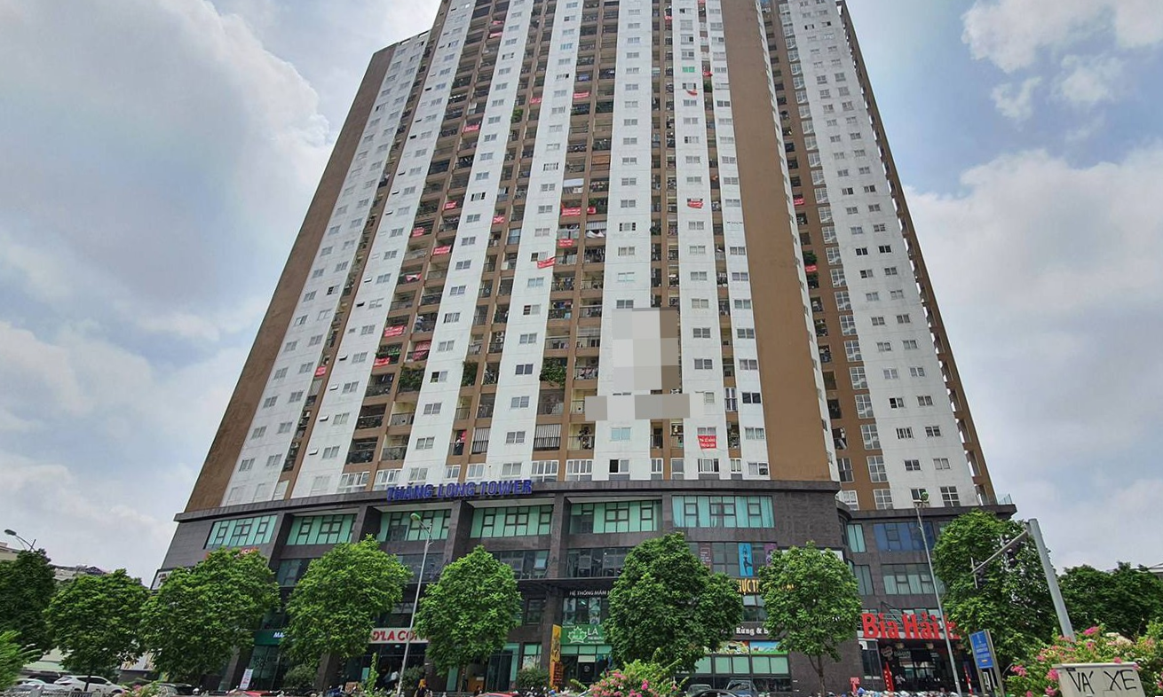 Chung cư Yên Hòa Thăng Long nhìn từ bên ngoài