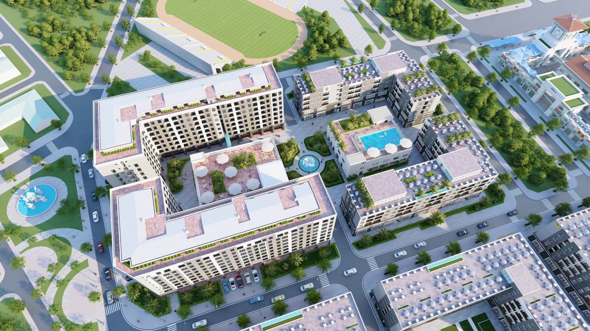 Thiết kế nội thất căn hộ nhà ở xã hội HQC Tân Hương