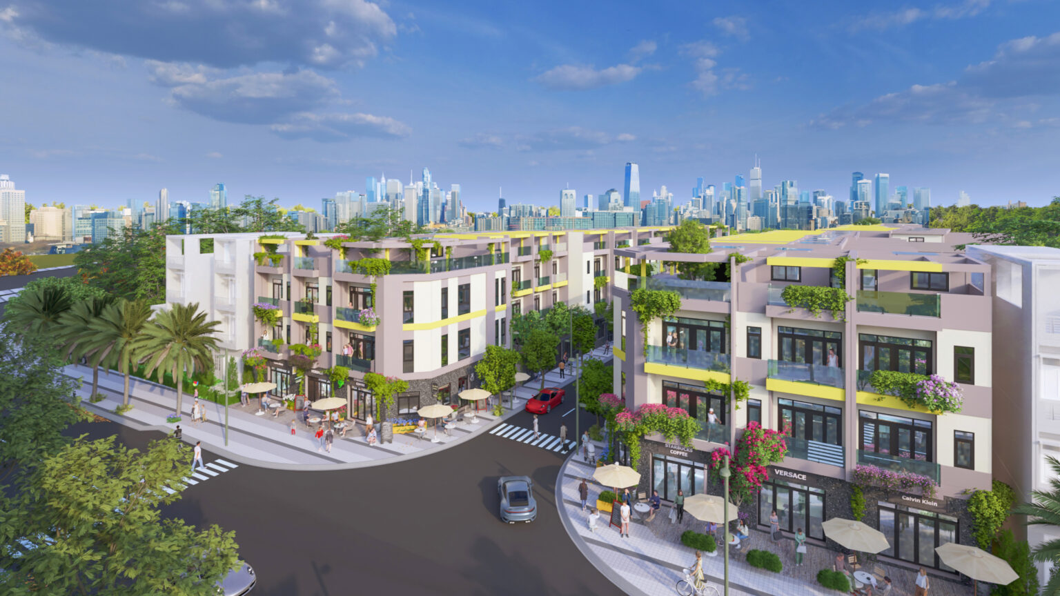 Vị trí thực tế khu nhà phố Bcons Eden Park Dĩ An Bình Dương